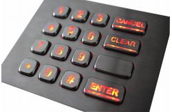 China 16 Keys IP67 Panel Mount Keypad Backlit Customized Stainless Steel Keypad supplier