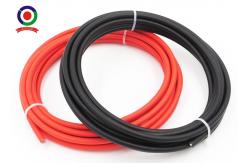 China Dc Rated 4mm² Solar Connector Crimp Odm Solar Panel Wire Red Black supplier