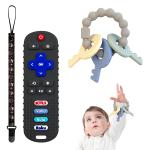 TV Remote Shaped Baby Silicone Products Teether Toy For Infants 3+ Months for sale