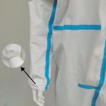 55GSM Waterproof Microporous Protective Clothing Hooded Coverall for Function Benefit