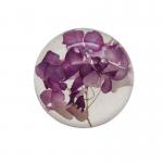 3D Crystal Paperweight Ball , Custom Paperweight With Flowers Inside for sale
