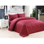 Sateen Stripe 4pcs Duvet Cover Set Solid Polyester Cotton Bedding set Twin/full/queen/king size for sale