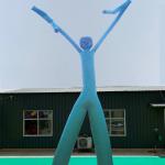 Weddings Inflatable Tube Man With Blower 110V Customized Air Dancer for sale