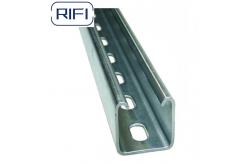 China Plain Strut Channel And Fittings Unistrut C Channel Slotted Channel Metal Strut supplier