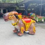 Animatronic Dinosaur Theme Park Rides Snowproof Shape Customized for sale