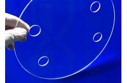 China Morse 6.5 Fused Silica Quartz Glass Disc With Hole supplier