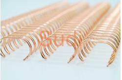 China Electroplated Rose Gold 1/2 Twin Loop Binding Wire supplier