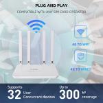 Wireless 300Mbps 3LAN 1WAN Sim Card Modem Router CPE For LED Indicator Display for sale