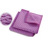 Purple Color Microfiber Dish Towels Waffle For Kitchen Cleaning for sale