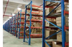 China Strong Structural Box Beam Heavy Duty Pallet Racking With Wire Mesh Decking supplier