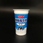 Disposable Ice Cream Parfait Plastic Yogurt Cup VODKA 230ml 8oz 90mm Foil Lid for sale