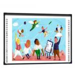 92 Inch Optical Interactive Whiteboard Educational Smart Board With 4 Camera Classroom whiteboard for sale
