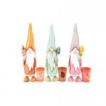 Metal Garden Ornaments Spring Brights Gnome Garden Statuary With Planter