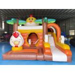 Digital Printing Inflatable Combos Chicken Cartoon Inflatable Bouncy House With Slide Jumping House for sale