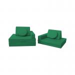 10 Piece Microsuede Kids Play Sofa Set With Protective Inner Liner
