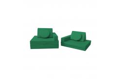China 10 Piece Microsuede Kids Play Sofa Set With Protective Inner Liner supplier