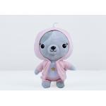 Pink / Grey Cat Soft Toy , Dressup Cotton Stuffed Animals For Decoration for sale