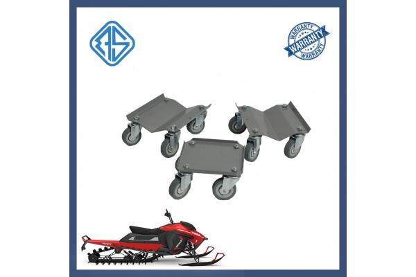 Snowmobile trailer ski guides simple operation