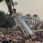 Single Cylinder Hydraulic Rotating Concrete Scrap Shear For Excavator