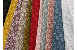China Embossing Pattern 145cm Upholstery Jacquard Fabric Embroidered Anti Mildew supplier