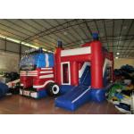 Fire engine inflatable combo inflatable fire truck combo Fire Fighting Truck inflatable combos