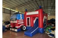 China Fire engine inflatable combo inflatable fire truck combo Fire Fighting Truck inflatable combos supplier