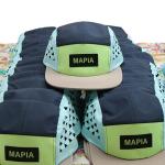 Nylon 5 Panel Camper Hats Breathable Quick Dry Five Panel Running Cap