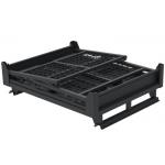 Lockable Pallet Storage Cage Woven Wire Mesh Inter Stackable
