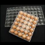 Folding 0.4mm 30 Cells Plastic Blister Packaging Non Toxic Polymer Egg Holder Tray for sale