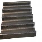 RK Bakeware China Foodservice NSF Nonstick 6 Rows Baguette Tray Bread Baking Tray French Loaf Mold for sale