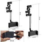 360 Degree Rotation Rear View Mirror Phone Holder Multifunctional 71mm width