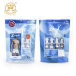 50 Microns Clothing Clear Plastic Zip Lock Pouches Mylar Packaging Stand Up Bags for sale