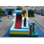 Surfboard Man Outdoor Inflatable Water Slide , Party Big Blow Up Water Slides