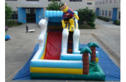 China Surfboard Man Outdoor Inflatable Water Slide , Party Big Blow Up Water Slides supplier