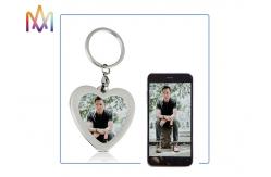 China SS304 Heart Shaped Photo Frame Custom Shaped Keychains supplier