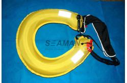 China Inflatable Lifebuoy Ring 110N Buoyancy Personal Flotation Device Water Rescue Ring supplier