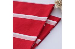 China Plain And Breathable Lycra Polo Shirt Cotton Fabric Striped Pattern supplier