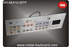China Touchpad 28 Keys Industrial Metal Keyboard Flat Matrix Square Buttons supplier