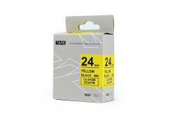 China SC6YW SC9YW King Jim Label Tape CassetteYellow On Black 12mm  / 24mm Refill supplier