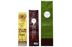 China Custom Coffee Bean Plastic Pouches Packaging with Degassing  Valve Side Gusset supplier