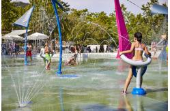 China Outside Amusement Park Equipment Water Games Fiberglass Water Slides Set Custom supplier