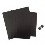 Custom Size Black Adhesive Magnetic Sheet Precut Magnetic Adhesive Tape