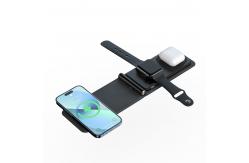 China Fast Charging Folding Wireless Charger For IPhone Airpods AppleWatch Fast Charger supplier