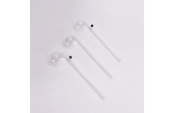 China Inhale Elbow Transparent Borosilicate Glass Smoke Pipe supplier
