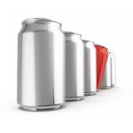 China SGS Fluorescence Aluminum Soda Can , 255ml Empty Tin Cans for sale