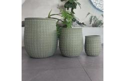 China Frost Resistant Fiber Cement Pot For Warmer Camping Burners And Charcoal supplier