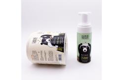 China Waterproof Hand Wash Bottle Label Roll Custom Disinfectant Adhesive Sticker Printed supplier
