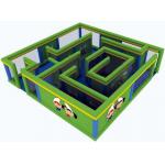 Durable Green Maze Game For Chilren, Inflatable Chilren Park Games for sale