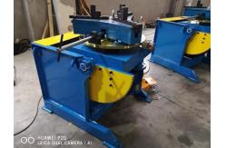 China Manual Tilt Turntable Rotary Welding Positioner 300kg Loading Foot Pedal Control supplier