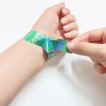 Adjustable Neon Rainbow Laser Glitter Wristband for Unisex Event Concert Festival